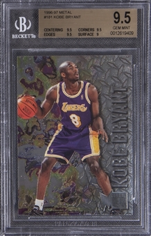 1996-97 Fleer Metal #181 Kobe Bryant Rookie Card - BGS GEM MINT 9.5